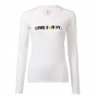 Women's Live For It Tennis White Long Sleeve Performance Shirt Spf 50+ Protection