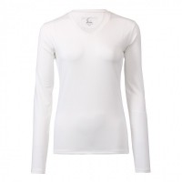Women White Long Sleeve Performance Shirt - SPF 50+ Protection