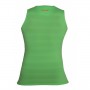 Lime Green Sleeveless Performance Tee with Fuchsia CC Chest Logo