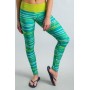 Dharma Leggings Serenity Stripe Green and Chartreuse